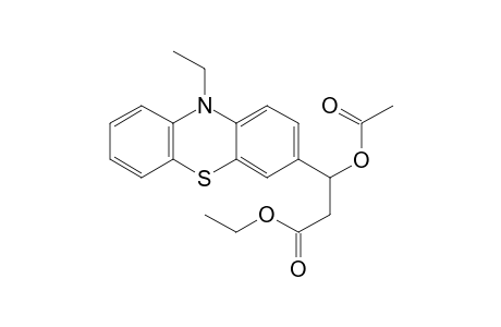 Ethyl 3-acetoxy-3-(10-ethyl-10H-phenothiazin-3-yl)-propanoate