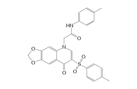 [1,3]dioxolo[4,5-g]quinoline-5-acetamide, 5,8-dihydro-N-(4-methylphenyl)-7-[(4-methylphenyl)sulfonyl]-8-oxo-
