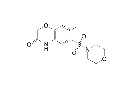 2H-1,4-Benzoxazin-3(4H)-one, 7-methyl-6-(4-morpholinylsulfonyl)-