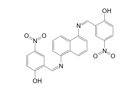 2-((Z)-[(5-([(Z)-(2-Hydroxy-5-nitrophenyl)methylidene]amino)-1-naphthyl)imino]methyl)-4-nitrophenol