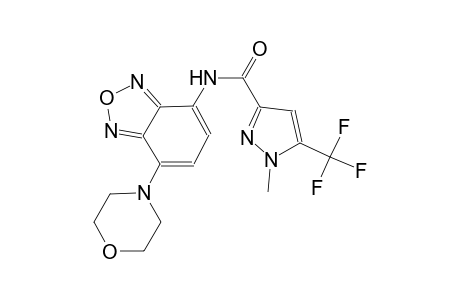 1-methyl-N-[7-(4-morpholinyl)-2,1,3-benzoxadiazol-4-yl]-5-(trifluoromethyl)-1H-pyrazole-3-carboxamide
