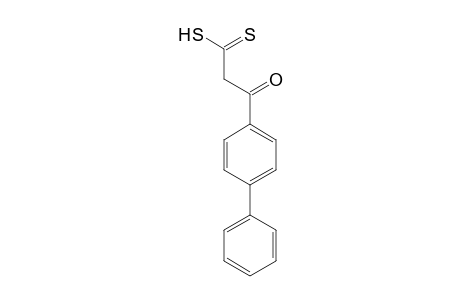 [1,1'-Biphenyl]-4-propane(dithioic) acid, beta-oxo-