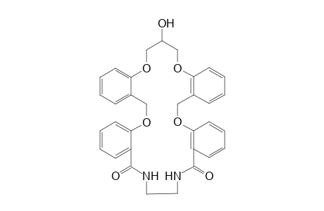 13-Hydroxy-6,12,13,20,28,29-hexahydro-14H-tetrabenzo[b,f,n,r]-[1,5,16,20,9,12]-tetraoxadiazatricosin-26,31-(27H,30H)-dione