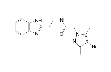 1H-pyrazole-1-acetamide, N-[2-(1H-benzimidazol-2-yl)ethyl]-4-bromo-3,5-dimethyl-