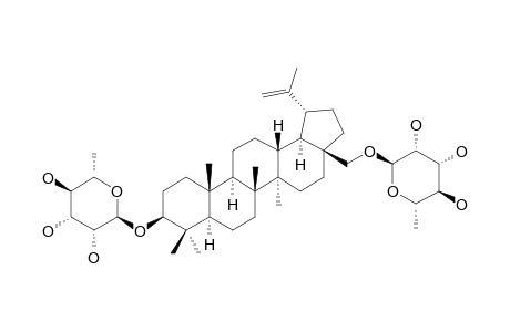 28-O-BETA-D-GLUCOPYRANOSYLBETULIN_3-BETA-O-ALPHA-L-RHAMNOPYRANOSIDE