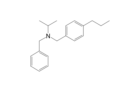 N-Benzyl-N-[(4-propylphenyl)methyl]propan-2-amine