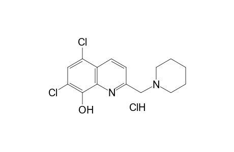 5,7-DICHLORO-2-(PIPERIDINOMETHYL)-8-QUINOLINOL, MONOHYDROCHLORIDE