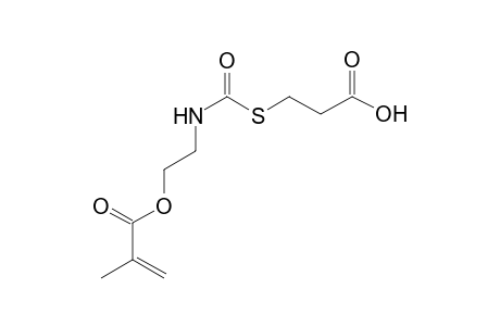 2-Propenoic acid, 2-methyl-, 2-[[[(2-carboxyethyl)thio]carbonyl]amino]ethyl ester