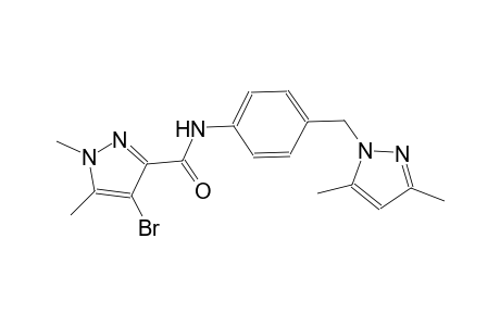 4-bromo-N-{4-[(3,5-dimethyl-1H-pyrazol-1-yl)methyl]phenyl}-1,5-dimethyl-1H-pyrazole-3-carboxamide