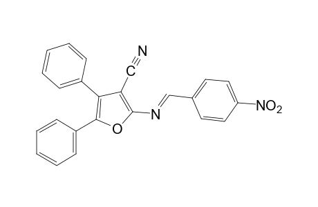 4,5-diphenyl-2-[(p-nitrobenzylidene)amino]-3-furonitrile