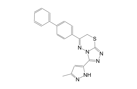 6-[1,1'-biphenyl]-4-yl-3-(3-methyl-1H-pyrazol-5-yl)-7H-[1,2,4]triazolo[3,4-b][1,3,4]thiadiazine