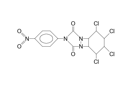 5,6,7,8-Tetrachloro-2-(4-nitro-phenyl)-1,3-dioxo-perhydro-benzo-3,4-diazeto(1,2-A)-S-triazol