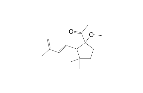 1-(1-Methoxy-3,3-dimethyl-2-[(1E)-3-methyl-1,3-butadienyl]cyclopentyl)ethanone