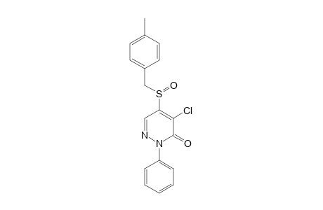 3(2H)-Pyridazinone, 4-chloro-5-[[(4-methylphenyl)methyl]sulfinyl]-2-phenyl-