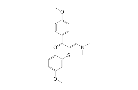 (Z)-1-(4-Methoxyphenyl)-2-(3-methoxyphenylthio)-3-(dimethylamino)prop-2-en-1-one