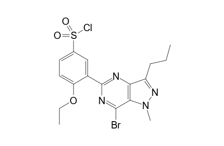 7-bromo-1-methyl-5-(2-ethoxy-5-chlorosulphonylphenyl)-3-n-propyl-pyrazolo[4,3-d]pyrimidine