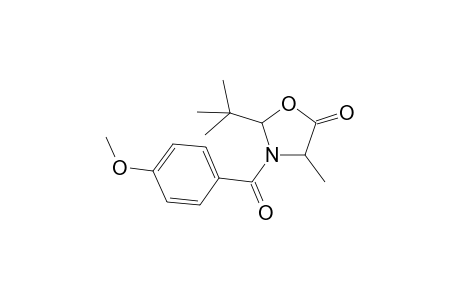 2-(t-Butyl)-3-(4'-methyoxybenzoyl)-4-methyl-1,3-oxazolidin-5-one
