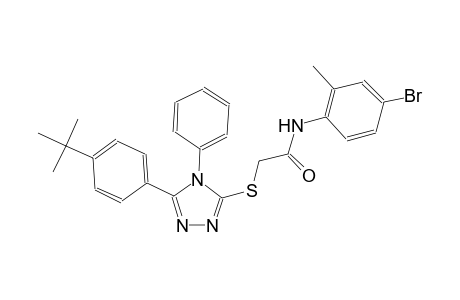 N-(4-bromo-2-methylphenyl)-2-{[5-(4-tert-butylphenyl)-4-phenyl-4H-1,2,4-triazol-3-yl]sulfanyl}acetamide