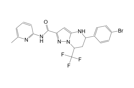 5-(4-bromophenyl)-N-(6-methyl-2-pyridinyl)-7-(trifluoromethyl)-4,5,6,7-tetrahydropyrazolo[1,5-a]pyrimidine-2-carboxamide