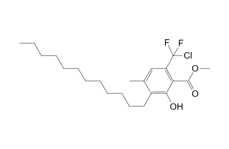 Methyl 6-[Chloro(difluoro)methyl]-3-dodecyl-2-hydroxy-4-methylbenzoate