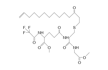 S-(13-Tetradecen-3-on-1-yl)-trifluoromethyl-carboxy-glutathione dimethyl ester