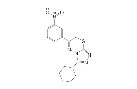 3-cyclohexyl-6-(3-nitrophenyl)-7H-[1,2,4]triazolo[3,4-b][1,3,4]thiadiazine