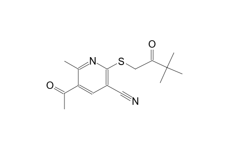 3-pyridinecarbonitrile, 5-acetyl-2-[(3,3-dimethyl-2-oxobutyl)thio]-6-methyl-