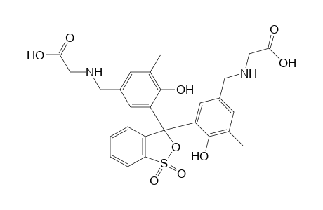 N,N'-[3H-2,1-benzoxathiol-3-ylidenebis[(6-hydroxy-5-methyl-m-phenylene)methylene]}diglycine, S,S-dioxide