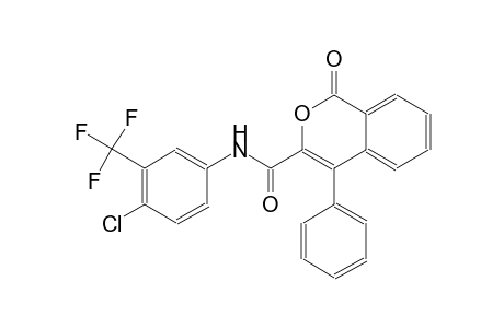 1H-2-benzopyran-3-carboxamide, N-[4-chloro-3-(trifluoromethyl)phenyl]-1-oxo-4-phenyl-