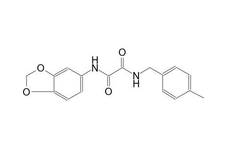ethanediamide, N~1~-(1,3-benzodioxol-5-yl)-N~2~-[(4-methylphenyl)methyl]-