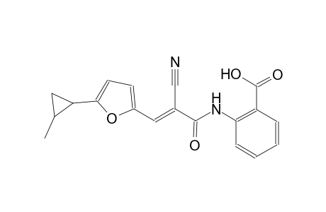 2-({(2E)-2-cyano-3-[5-(2-methylcyclopropyl)-2-furyl]-2-propenoyl}amino)benzoic acid