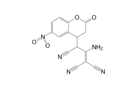 2-AMINO-3-(6-NITRO-2-OXO-4-CHROMANYL)-1-PROPENE-1,1,3-TRICARBONITRILE