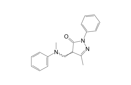 3-methyl-4-[(N-methylanilino)methylene]-1-phenyl-2-pyrazolin-5-one