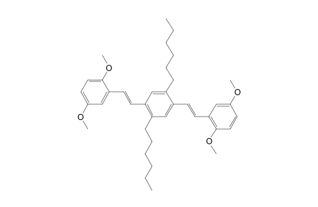 1,4-bis[(E)-2-(2,5-dimethoxyphenyl)ethenyl]-2,5-dihexylbenzene