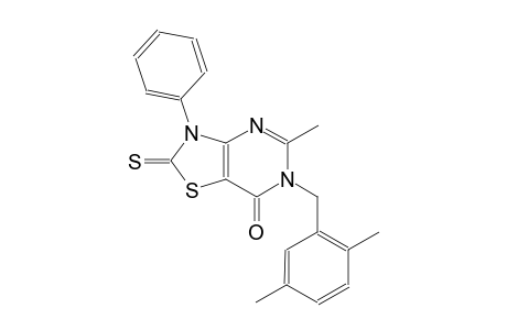 thiazolo[4,5-d]pyrimidin-7(6H)-one, 6-[(2,5-dimethylphenyl)methyl]-2,3-dihydro-5-methyl-3-phenyl-2-thioxo-