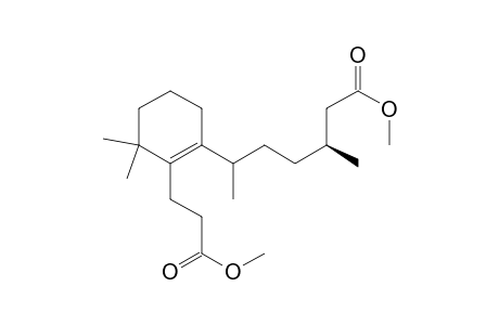 Methyl 3(s),6(r,s)-3,6-dimethyl-6-[3,3dimethyl-2-(methoxy-carbonyl-ethyl)-1-cyclohexenyl]-hexanoate