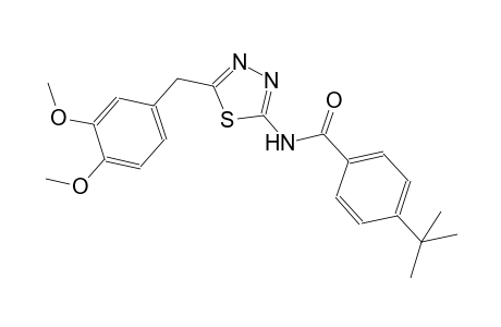 4-tert-butyl-N-[5-(3,4-dimethoxybenzyl)-1,3,4-thiadiazol-2-yl]benzamide