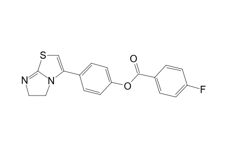4-Fluoro-benzoic acid 4-(5,6-dihydro-imidazo[2,1-b]thiazol-3-yl)-phenyl ester