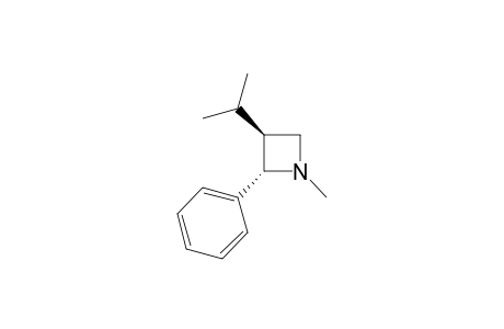 Azetidine, 1-methyl-3-(1-methylethyl)-2-phenyl-, trans-
