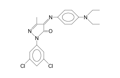1-(3,5-Dichloro-phenyl)-4-(4-N,N-diethylamino-phenylimino)-3-methyl-2-pyrazolin-5-one