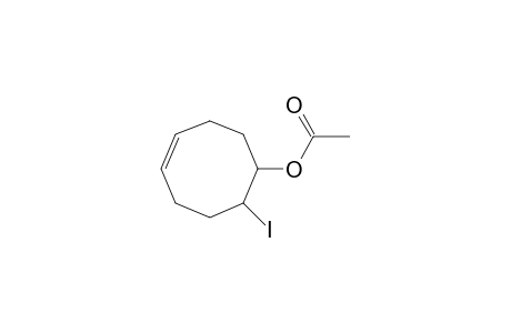 Cyclooct-4-en-1-ol, 8-iodo-, acetate