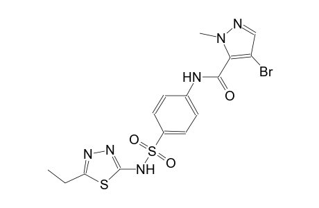 4-bromo-N-(4-{[(5-ethyl-1,3,4-thiadiazol-2-yl)amino]sulfonyl}phenyl)-1-methyl-1H-pyrazole-5-carboxamide