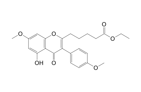 5-[5-hydroxy-4-keto-7-methoxy-3-(4-methoxyphenyl)chromen-2-yl]valeric acid ethyl ester