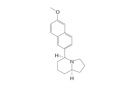 (5R*,8aS*)-5-(6-Methoxy-.beta.-naphthyl)indolizidine