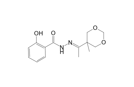 Benzohydrazide, 2-hydroxy-N2-[1-(5-methyl-1,3-dioxan-5-yl)ethylidene]-