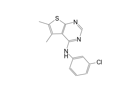 thieno[2,3-d]pyrimidin-4-amine, N-(3-chlorophenyl)-5,6-dimethyl-