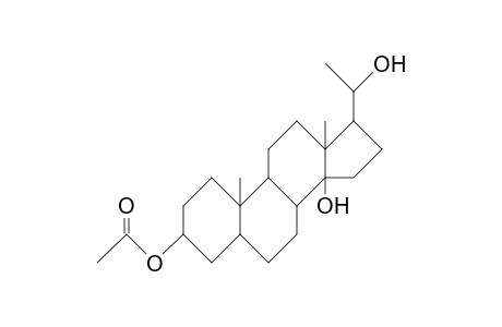 17b-(R)-(1-Hydroxy-ethyl)-5b,14b-androstane-3b,14b-diol 3-acetate