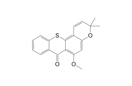 6-METHOXY-3,3-DIMETHYL-3H,7H-PYRAN-[2,3-C]-THIOXANTHEN-7-ONE