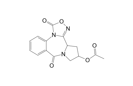 1,2,3b,4,5,6-Hexahydro-5-acetoxy-5H-pyrrolo-[2,1-c]-[1,2,4]-oxadiazolo[4,3-a]-1,4]benzodiazepine-1,8-dione