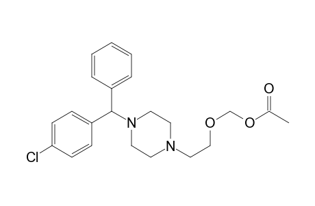 1-(2-(acetoxymethoxy)ethyl)-4-((4-chlorophenyl)phenylmethyl)piperazine